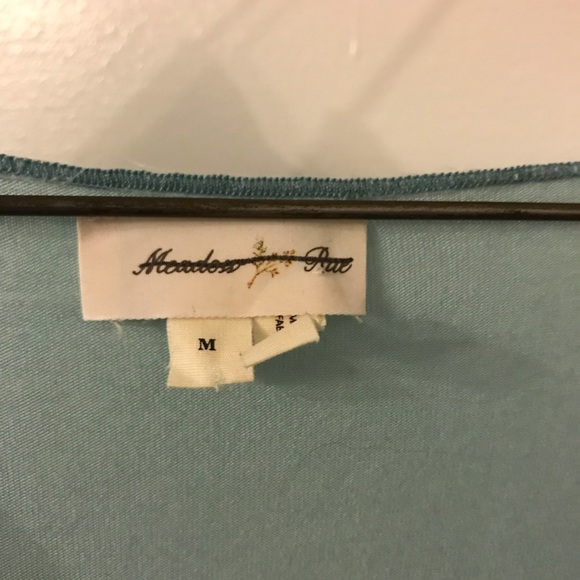 Anthropologie light blue shirt sleeve blouse - Picture 3 of 4